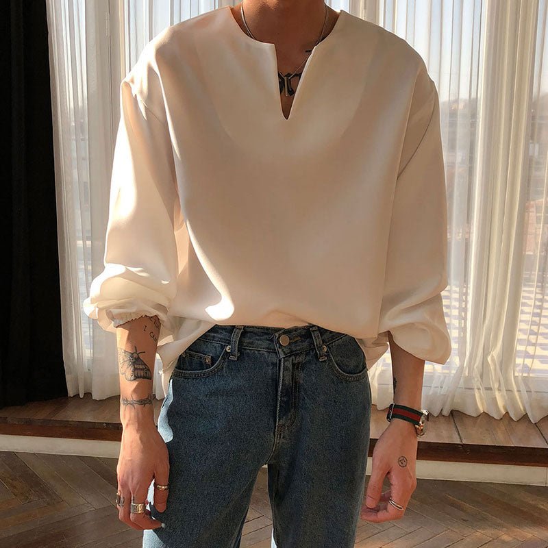 V -neck siphon shirt